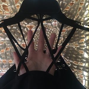 Strappy high neck bralette!